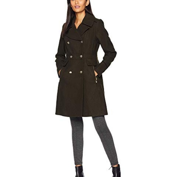 Vince Camuto Jackets & Blazers - NWT Vince Camuto Olive Green Military Wool Trench
